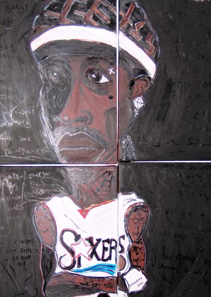 Allen Iverson Sixer White